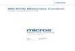 MICROS Materials Control - Oracle...Date: 02.10.2013 Version No. of Document: 1.1 MICROS Materials Control Virtual Transit Stores (VTS) Product Version 8.7.20.36.1421 Document Title