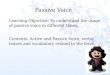 Passive Voice - teacheranadot7.files.wordpress.comUse of Passive Voice Passive voice is used when the focus is on the action. It is not important or not known, who or what is performing