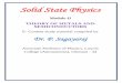 Dr. P. Sagayaraj State Physics unit … · space of the boundaries of the zones; these positions are independent of the details of the electron lattice interaction, being determined
