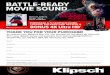 BATTLE-READY MOVIE 2017. 11. 7.¢  BATTLE-READY MOVIE SOUND BONUS 4K Ultra HD* PURCHASE A 5.1 KLIPSCH
