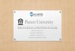 New Parent University · 2020. 9. 15. · Parent University Reflections, Resources, and Best Practices for eLearning September 10, 2020 Pre-K –1 September 14, 2020 Grades 2 –5