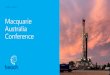 Macquarie Australia Conference 2020 · This presentation contains forward looking statements that are subject to risk factors associated with oil, ... US$30/bbl Brent oil price and
