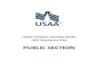PUBLIC SECTION · Plans). In accordance with the FDIC’s final rule, USAA Federal Savings Bank (FSB or Bank), a Federal savings association with more than $50 billion in assets,