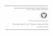 LEGISLATIVE APPROPRIATIONS EQUEST - University of Texas at ...€¦ · Administrator's Statement The University of Texas at Arlington (UTA), classified by the Carnegie Foundation