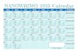NANOWRIMO 2015 Calendar - scribblemargins.files.wordpress.com€¦ · NANOWRIMO 2015 Calendar Sun Mon Tue Wed Thu Fri Sat Progress 01 2,500+ 2,250 1,750 1,000 First day—go, go,