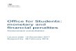 Monetary and financial penalties consultation document · Office for Students: monetary and financial penalties . Government consultation . Launch date 14 December 2017 . Respond