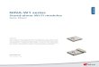 NINA-W1 series - Mouser · NINA-W1 series. Stand-alone Wi-Fi modules. Data Sheet . Abstract. This technical data sheet describes the -W1 series short range NINA Wi-Fi modules. The