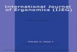 INTERNATIONAL JOURNAL OF€¦ · INTERNATIONAL JOURNAL OF ERGONOMICS (IJEG) VOLUME 2, ISSUE 1, 2012 EDITED BY DR. NABEEL TAHIR ISSN (Online): 1985-2312 International Journal of Ergonomics