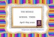 THE MIDDLE SCHOOL TIMES April -May 2020 Madhubani painting Madhubani - The folk art !! It originated