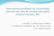 Determinarea profilelor de concentrație volumică din date ...€¦ · Aerosol- definiție tudii sănătate, mediu, climatologie Utilizare Liric- LIdar Radiometer Inversion Code