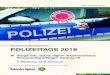 VERANSTALTUNGSÜBERSICHT POLIZEITAGE 2018 file/p · PDF file Martin Hellweg, Vorsitzender des Polizeihauptpersonalrates Niedersachsen 13:00 MITTAGSPAUSE 14:30 Robuste Polizei versus