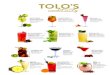 TOLO’S cocktails?€¦ · SEX ON THE BEACH 7.5 Vodka, peach liquor, orange juice, cranberry juice & raspberry syrup Vodka, licor de melocotón, zumo de naranja, zumo de arándano