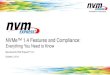 NVMe™ 1.4 Features and Compliance - NVM Express · 02.10.2019  · Mandatory vs. FYI •Optional features are skipped if not supported. (You’ve don’t have to do it, but if you