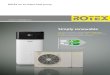 Simply renewable - ROTEX€¦ · is exceptionally straightforward and rapid. Only the thermal store and the spare immersion heater (if applicable) need to be integrated into the building
