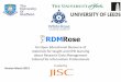 An Open Educational Resource of materials for taught and .../file/aboutRDMRos… · •RDMRose has been creating Open Educational Resources on RDM tailored for information professionals