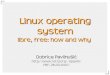 Linux operating system - SourceForgedocman.sourceforge.net/home_html/presentations/pbf2007_linux_en… · 2: to redistribute copies so you can help your neighbor 3: to improve the