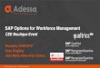 SAP Options for Workforce Management - Adessa Group€¦ · SAP SAP HCM + Fiori EC Time & Attendance 3rd Party Kronos Workforce Software Other local cloud solutions (e.g. Atoss) For