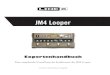 JM4 Looper Expertenhandbuch · • Das Display enthält jetzt 3 virtuelle Regler für die Spuren “Song/Drums”, “Guitar” und ‘Mic/AUX/WAV”. PLAYBACK LEVELS SONG/DRUMS MIC/AUX/WAV