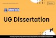 The UK Undergraduate or Bachelor’s Complete or Part Dissertation Writing Service