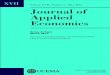 Volume XVII, Number 1, May 2014 Journal of Applied Economics · autoregressive distributed lag (ARDL) approach of Pesaran and Shin (1999). The robustness of the test results and parameter