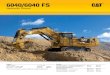 Large Specalog for 6040/6040 FS Hydraulic Shovel, …You will experience safer, easier and faster front shovel operation with TriPower, a system proven on over a thousand Cat hydraulic