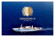 CHRISTINA O brochure - Yachts Invest€¦ · space on deck The aft deck table seats 16 people. It is a beautiful varnished table with intricate marquetry inlays designed by Melinda