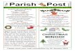 The Parish Post Number 66 Dec 15/Jan 16...Saturday 5 December, 7.00pm A warming winter stew, vegetarian option, plus puddings and an evening of entertainment by Val Littlehales with