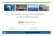 An Update of Key Developments at AXYS Technologies · 2016. 6. 28. · 1. Race Rocks AXYS Trial » October –November 2009 2. GVSU –US Department of Energy funded research » Deployed