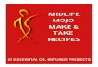 Midlife Mojo Recipe Book - jilllebofsky.com · Hot & Bothered Spray . 2 drops of Patchouli 2 drops of ClarySage 2 drops of Endoflex . 1 drop of Peppermint 1/2 tsp. Witch Hazel Distilled