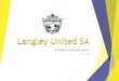 Langley United SA - Ramp Interactive€¦ · Warm up Every session will start with the exact same warm up as shown below: 1) 60 rep. (30 each) 2) 20 rep. 3) 30 rep. (15 each) 4) 20