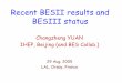 Recent BESII results and BESIII status · Idea available long time ago, most recent analysis in hep-ph/0504043 By Frank Close and Qiang Zhao The mass of the scalar glueball is about