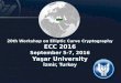 20th Workshop on Elliptic Curve Cryptography ECC 2016€¦ · YAŞAR UNIVERSITY. ECC'16 LOCAL TEAM Ahmet Koltuksuz Huseyin Hisil Mutlu Beyazit Murat Ödemiş The GEEK-SQUAD Team