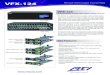 VFX-124 Remote Technologies Incorporated VFX-124 The VFX-124 is a high-performance modular matrix switcher