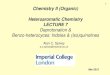 1 Chemistry II (Organic) Heteroaromatic Chemistry LECTURE 7szolcsanyi/education/files/Chemia... · 2017. 9. 10. · Quinolines & Isoquinolines – Syntheses Quinolines: Doebner-von