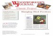 WJC050 Hanging Bird Feeders...Thank you for purchasing this Woodworker’s Journal Classic Project plan. Woodworker’s Journal Classic Projects are scans of much-loved woodworking
