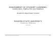 ASSESSMENT OF STUDENT LEARNING - ... Assessment of Student Learning Reports Rubric 33 Assessment of