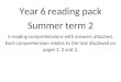 heddonschoolyear6.files.wordpress.com …  · Web viewYear 6 reading pack. Summer term 2. 5 reading comprehensions with answers attached. Each comprehension relates to the text displayed