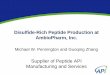 Disulfide-Rich Peptide Production at AmbioPharm, Inc....Peptide API Manufacturing Purification Scale From 1g to 30 kg/batch Final Peptide Preparative HPLC columns: ID: 5, 8, 15, 20