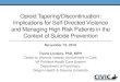 Opioid tapering and suicide prevention Cyberseminar...Pain and suicide behaviors risk •Association between pain and suicidal behaviors • 20% to 30% of patients with chronic pain