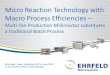 Micro Reaction Technology with Macro Process Efficiencies...Microreaction Technology –First Steps in 1995 First Industrial consortium at IMM Mainz –Prof. EhrfeldEvaluation of potentials