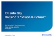 CIE info day Division 1 Vision & Colour · CIE 224:2017: CIE 2017 Colour Fidelity Index for accurate scientific use The new fidelity index for accurate scientific use is not a replacement