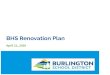 BHS Renovation Plan...2020/04/04  · 12. Auditorium upgrades - stage rigging Next Steps Next Steps BSD presents recommendations (SD budget / scope) to Board of Finance Upon approval