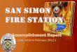 Accomplishment Report - San Simon, Pampanga · 2014. 2. 18. · Accomplishment Report ( July 2010 to February 2012 ) Bureau of Fire Protection (BFP) in general is one of the agencies