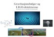 Gravitasjonsbølger og LIGO-detektoreneFeltstyrken avtar som1/r2, dvs. den avtar raskt med avstanden. Gravitasjonsbølger: Akselerasjon av en asymmetrisk fordeltmasse produserer gravitasjonsbølger