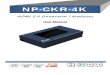 NP-CKR-4K · The NP-CKR-4K HDMI 2.0 Generator / Analyzer is a versatile HDMI 2.0 toolbox with full bandwidth and HDCP 2.2 support. For ease of HDMI 2.0 installations, -CKRNP-4K is