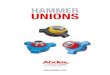 HAMMER UNIONS - Abdex and Gas/Hammer Unions.… · Long Sweep Swivel Joints Olive Green (Sour Gas) 7,500 Alloy Steel Figure 1002 Union x x x Olive Green (Sour Gas) ... • Eight short