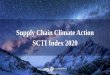 Supply Chain Climate Action SCTI Index 2020status of supply chain climate action by Chinese and foreign enterprises, identify good practices, promote larger-scale emissions reduction