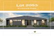 Lot 2053 - pebgroup.com.au · • Brick paved driveway, pathway and crossover • Paved path to clothesline • Reticulation and landscaping to front and rear • Gate to side of