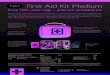 Neu! First Aid Kit Medium - Turimed AG€¦ · Komplettes Set: Art.-Nr.: 3545 Inhalt einzeln einzeln Verletzungen Blutungen (kleine und grosse Wunden), Erste-Hilfe-Anweisungen –
