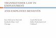 TRANSGENDER LAW IN EMPLOYMENTlgbtbar.org/.../7/2016/06/Transgender-Law-CLE-draft.pdfTRANSGENDER LAW IN EMPLOYMENT AND EMPLOYEE BENEFITS Sam Schwartz-Fenwick Seyfarth Shaw LLP Chicago